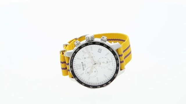 Tissot Quickster Chrono NATO NBA Los Angeles Lakers Special Edition T095.417.17.037.05 Watch 360 смотреть онлайн