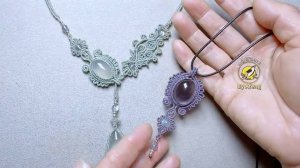 Macrame by Afeng： 2025-01｜Macrame Tutorial｜Original Design｜Macrame Necklace｜编绳｜