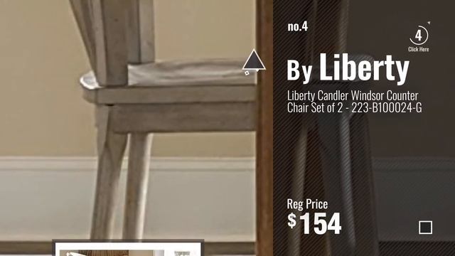 Top 10 Liberty Bar Stools [2018]: Liberty Furniture 466-B000230 Stone Brook Dining Barstool, 19" x смотреть онлайн