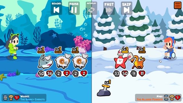SHARK + PIRANHA = MASSIVE DAMAGE | [Super Auto Pets] смотреть онлайн