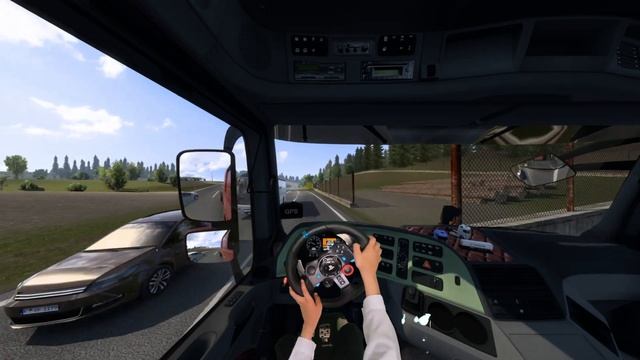 CHILD DRIVER İNSİDE THE GAME - EURO TRUCK SİMULATOR 2 🤣 STEERING WHEEL GAMEPLAY смотреть онлайн