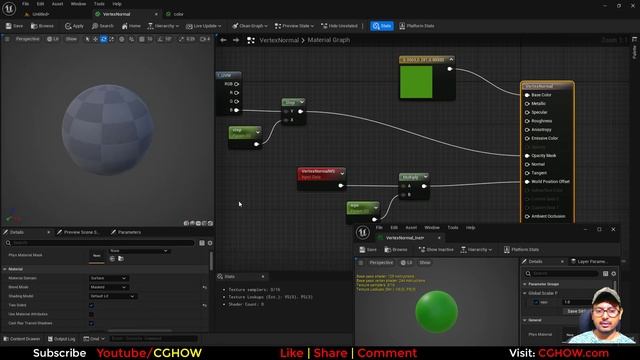 VertexNormalWS Material node in UE5 Tutorial | UE5 Material All Node Series смотреть онлайн