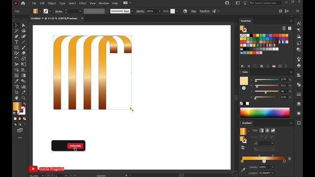 Adobe Illustrator 3D Logo design Tutorial смотреть онлайн