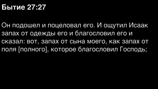 Бытие, глава 27