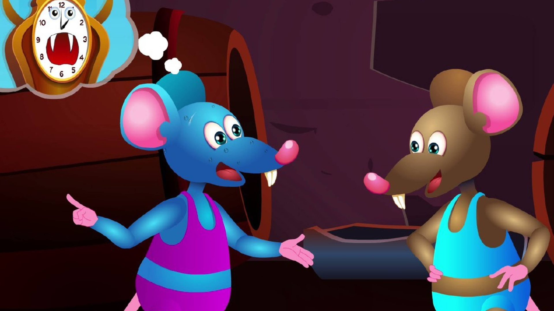 Hickory Dickory Dock Nursery Rhyme With Lyrics - Cartoon Animation Rhymes & Songs For Children