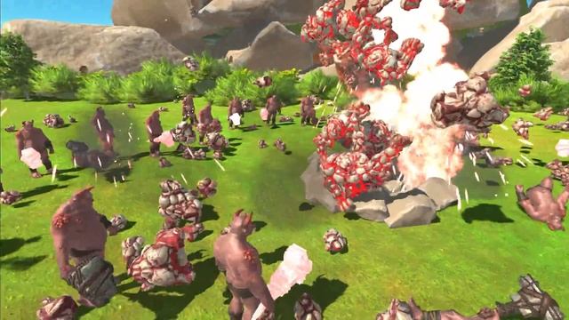 COMPLETE MAYHEM | 50 OGRE LORD VS 600 LAVA GOLEM - Animal Revolt Battle Simulator смотреть онлайн