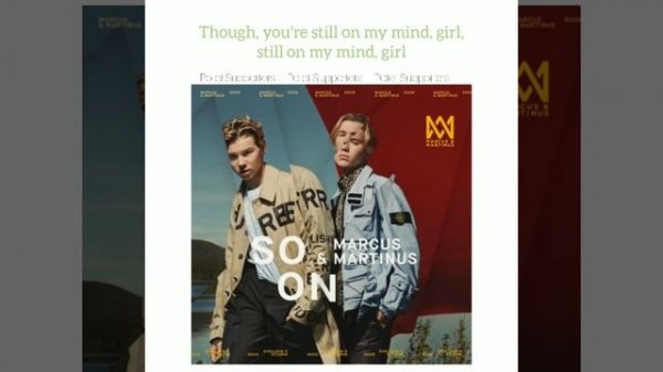 Fix You-Marcus and Martinus:Lyric Video