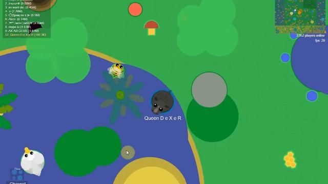 Выбила редкого чёрного носорога в Mope.io.