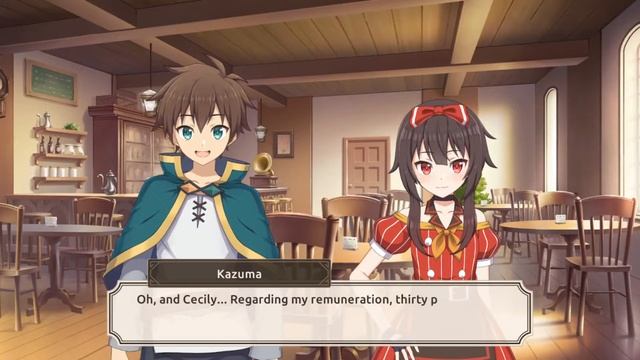 KonoSuba Fantastic Days "A Cafe For This Troubled Axis Follower" Story Event смотреть онлайн