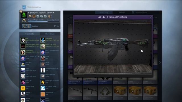CS GO - AK47 | Emerald Pinstripe (FT) Giveaway смотреть онлайн