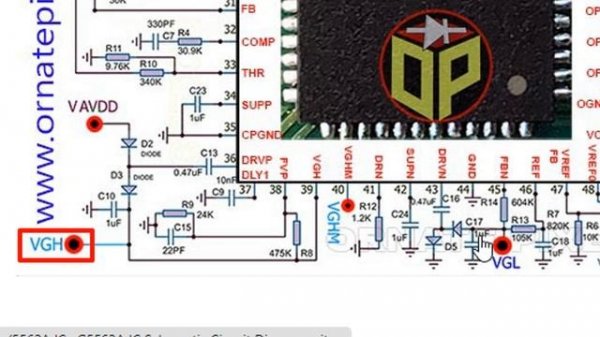 HV320WHB-N85 Panel Has No Light & No Picture On The Screen, 5562A IC Schematic Circuit Diagram