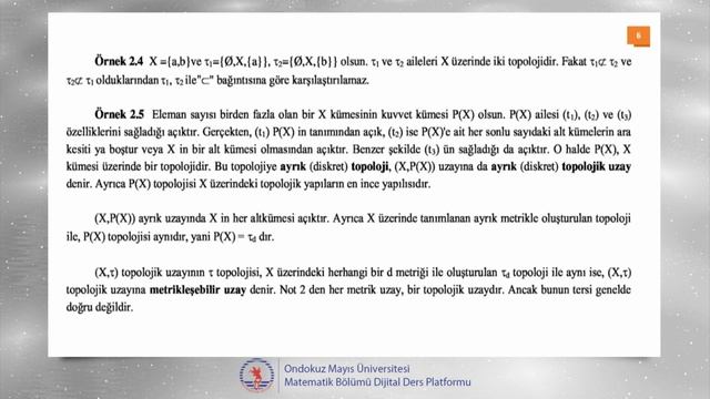 Topolojiye Giriş 3. Ders смотреть онлайн