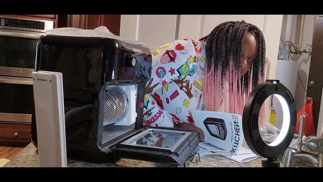 Unboxing Kitchen HQ Air Fryer Oven with Rotisserie /Kitchen Appliance Must Have смотреть онлайн