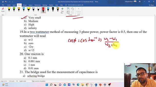 Previous year Question Practice Session Set 6 I WBPHIDCL 2022 I BSF JE 2022 I DDA 2022 I Technician смотреть онлайн