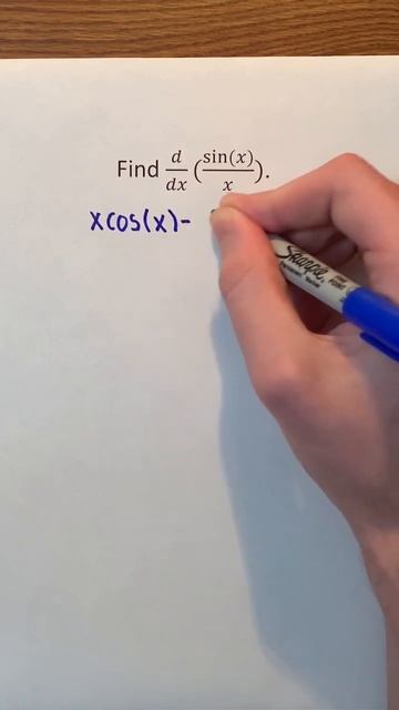 Finding the Derivative of sin(x) Over x With Respect to x #Shorts #math #calculus смотреть онлайн
