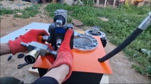 Самодельная маслостанция 220 вольт, гидростанция для гидроцилиндра