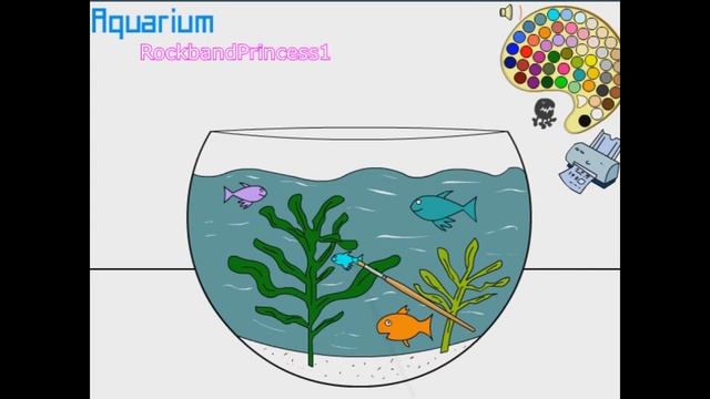 Aquarium Coloring Pages For Kids - Aquarium Coloring Pages смотреть онлайн