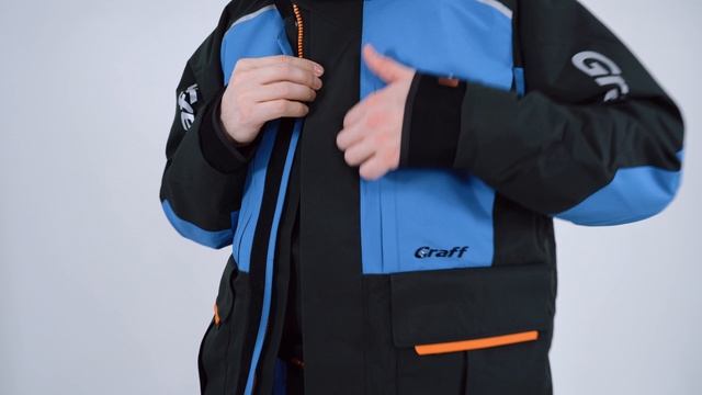 Костюм Graff Рыболовный до -15 гр Bratex сине-черный смотреть онлайн