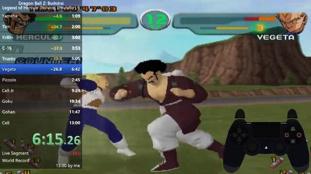 [12:25.36] Dragon Ball Z Budokai - Legend of Hercule (Novice, PS2 Emu) Speedrun смотреть онлайн