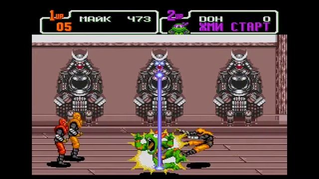 Teenage mutant ninja turtles Sega Прохождение смотреть онлайн