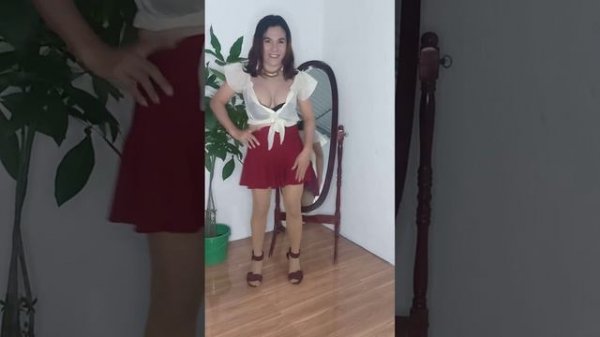 Crossdresser Rhoda Red and White #videos