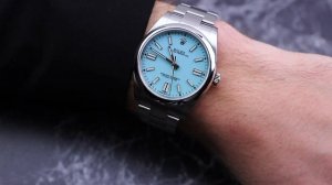 Rolex Oyster Perpetual 41 Tiffany 124300 Unboxing & Presentation