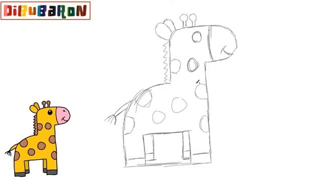 como dibujar una jirafa | Dibujos fáciles смотреть онлайн