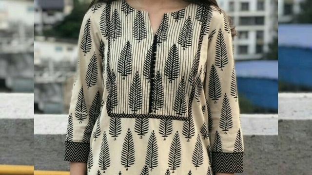 easy and trendy new neck design for kurti. beautiful style of neck, gala design . смотреть онлайн