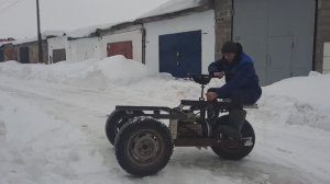 Самодельный Трактор, ДУМПЕР.  Первый выезд. 7