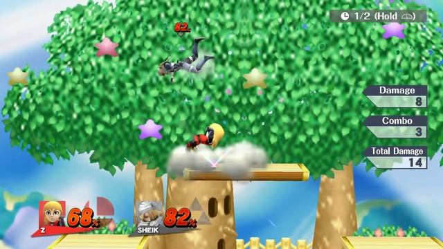 SSB4 - Mii Brawler Dthrow Upair Upsmash Dreamland Kill Combo [Slo-mo] смотреть онлайн