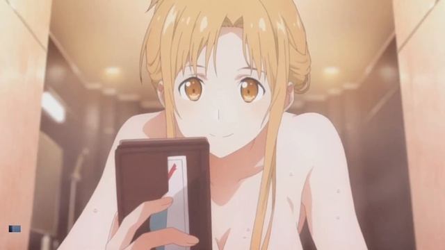 ASUNA BATH SCENE : SWORT ART ONLINE ORDINAL SCALE #shorts