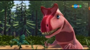 поезд динозавров , король и кристал криолофозавроми.