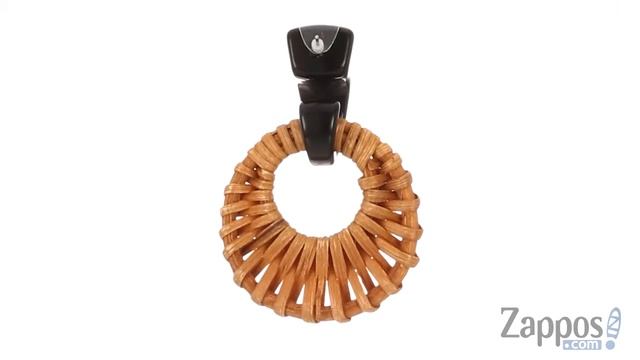 Kenneth Jay Lane 2" Black Resin Top with Tan Rattan Circle Drop Post Earrings SKU: 9221928 смотреть онлайн