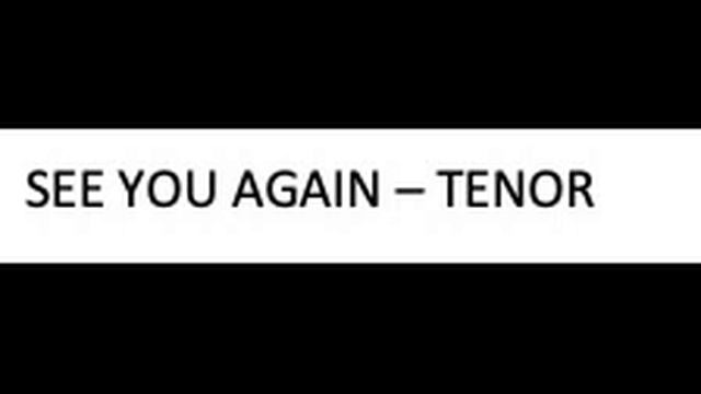 See You Again SATB - Tenor Predominant - arr. Roger Emerson смотреть онлайн