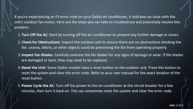 How to Fix F3 Error in Daikin AC смотреть онлайн