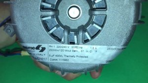 Электромотор Sisme K48210, MO1616, MOT201 / 230V 50Hz 0.075kW для печей