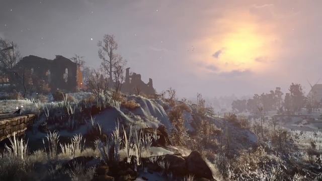 Ведьмак 3❄️ Спокойная зимняя мелодия для расслабления в Северных королевствах 🎵[Музыка без рекламы] смотреть онлайн