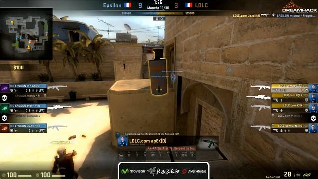 Finale Dreamhack Valencia 2014 - Team-LDLC vs Epsilon - map 1 смотреть онлайн
