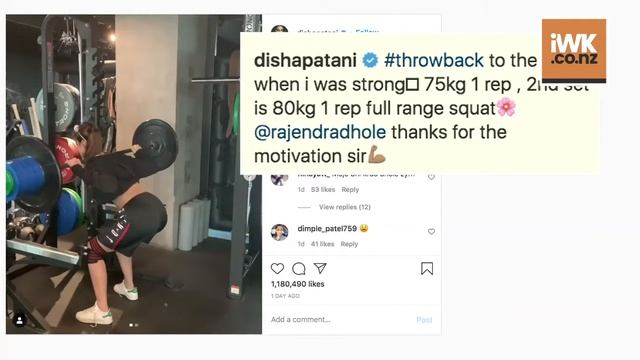 Disha Patani posts throwback video doing squats with 80 kilos of weight смотреть онлайн