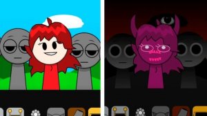 Спрунки FNF - Friday Night Funkin -  обычная и страшная версии