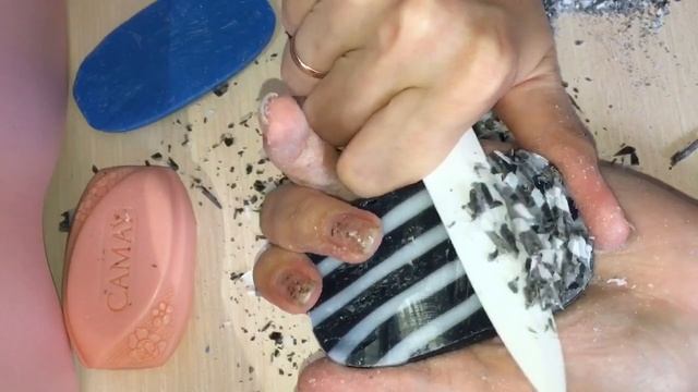 ASMR Hard soap cutting АСМР Сухое мыло Без шёпота Мыльная стружка резка мыла смотреть онлайн