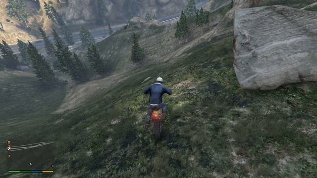 GTA 5 - Coyote trips on its own and rolls down mountain смотреть онлайн