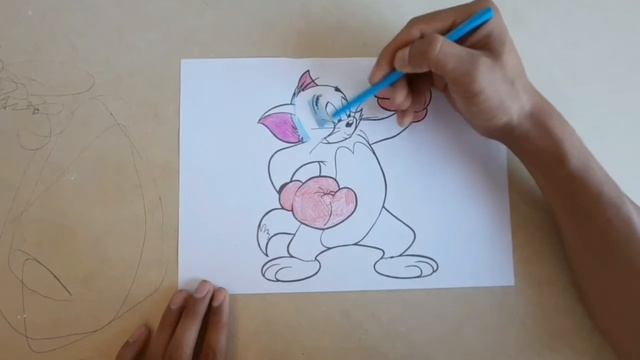 Bolalar uchun Tom va Jerry rasmini chizish Draw a picture of Tom and Jerry for the kids смотреть онлайн