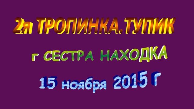13 2я ТРОПИНКА ТУПИК г СЕСТРА 15 ноября 2015 г смотреть онлайн