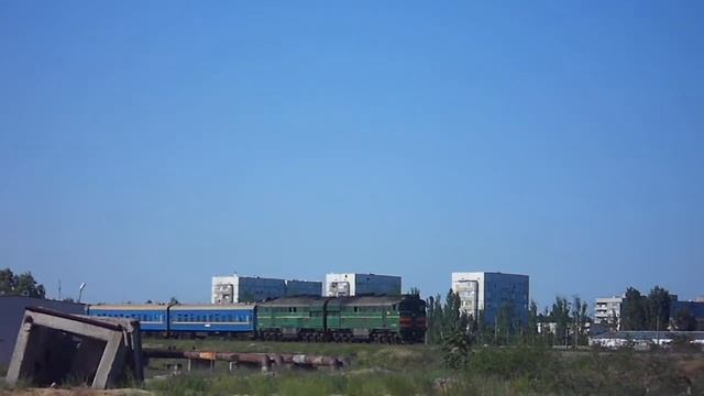 2ТЭ116-1516 с пригородным Энергодар-Запорожье смотреть онлайн