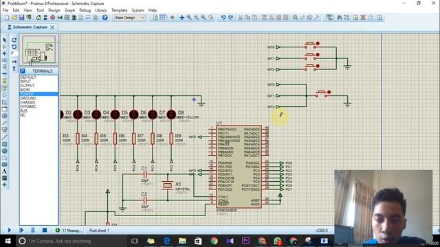 Mikrokontroler Interrupt - ATMEGA 8535 - Proteus & CodeVisionAVR