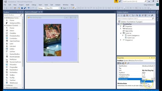 IS303 C# GUI Form Object смотреть онлайн