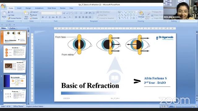 Optometry Series Episode - 37 Basics Of Refraction