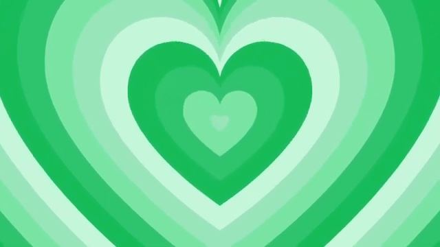 Зеленое сердце на зеленом фоне 1080p HD / Футаж / Зеленый фон смотреть онлайн