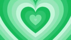 Зеленое сердце на зеленом фоне 1080p HD / Футаж / Зеленый фон